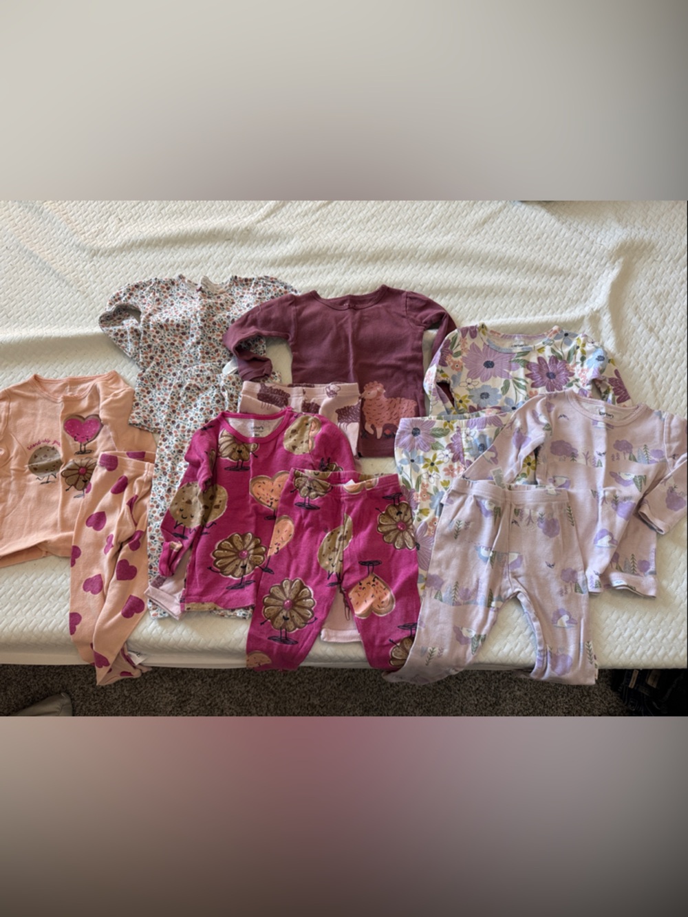 Lot of toddler pajamas Just One You by Carter’s